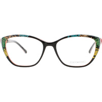 Coco Song Women's Eyeglasses - Black/Red Plastic Cat Eye | JUST JULIET CV236.04-09 ,