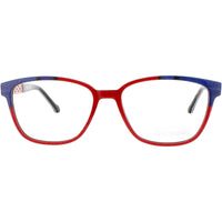 Coco Song Women's Eyeglasses - Red/Blue Rectangular Frame | NELSONS DREAM CV244.02-09 ,