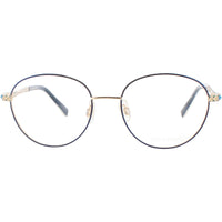 Coco Song Women's Eyeglasses - Blue/Gold Metal Round Frame | WITHOUT ME CV242.02-09 ,