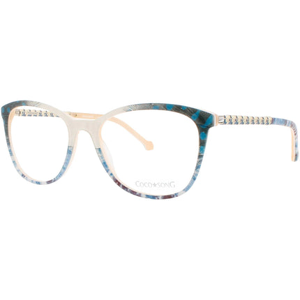 Coco Song Women's Eyeglasses - Multi Plastic Cat Eye Frame | YORK BLUES CV243.03-09 ,