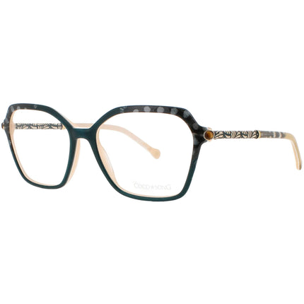 Coco Song Women's Eyeglasses - Green/Black Plastic Butterfly | RICH GIRL CV227.02-09 ,