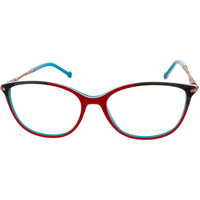 Coco Song Women's Eyeglasses - Red/Turquoise Plastic Cat Eye | MONA ROCK CV258.03-09 ,