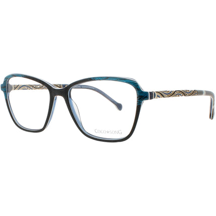 Coco Song Women's Eyeglasses - Black/Blue Butterfly Frame | FALLING ANGEL CV222.01-09 ,
