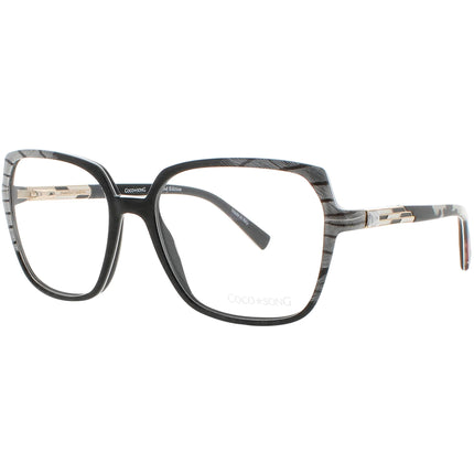 Coco Song Women's Eyeglasses - Multi Acetate Butterfly Frame | LAST TANGO CV214.01-09 ,
