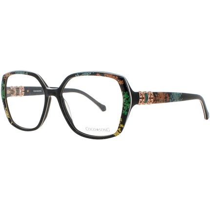 Coco Song Women's Eyeglasses - Black/Multi Butterfly Frame | OTHER SIDE CV224.01-09 ,