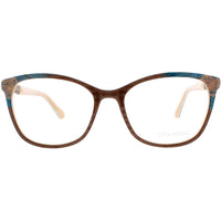 Coco Song Women's Eyeglasses - Brown/Nude Plastic Cat Eye Frame | RAG DOLL CV226.01-09 ,