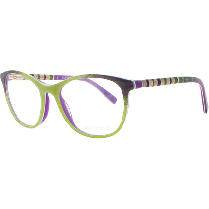 Coco Song Women's Eyeglasses - Multi Plastic Cat Eye Frame | ALWAYS TOP CV179.04-09 ,