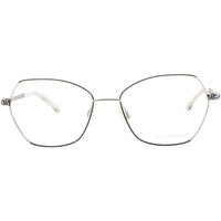 Coco Song Women's Eyeglasses - Silver Metal Butterfly Frame | BROKEN WINGS CV187.01-09 ,