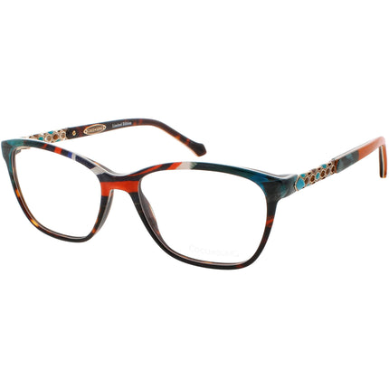 Coco Song Women's Eyeglasses - Multi Acetate Cat Eye Frame | GOOD FEELING CV202.04-09 ,
