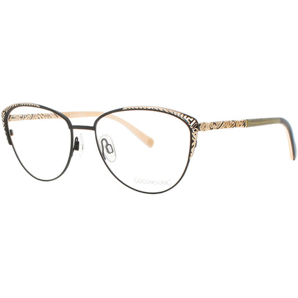Coco Song Women's Eyeglasses - Bronze/Beige Cat Eye Frame | LAST AFTERNOON CV203.01-09 ,