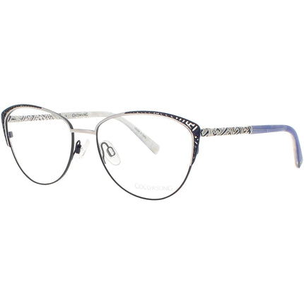 Coco Song Women's Eyeglasses - Gold/Turquoise Cat Eye | LAST AFTERNOON CV203.02-09 ,