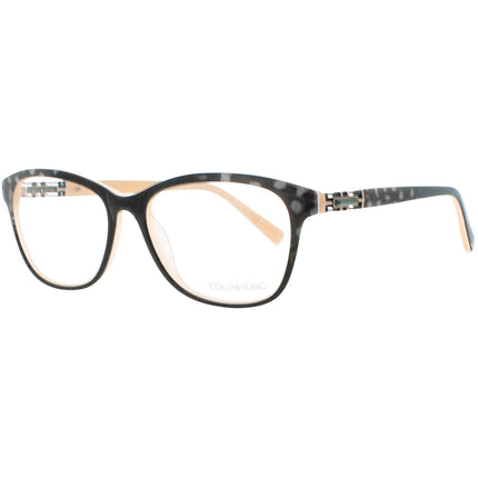 Coco Song Women's Eyeglasses - Black/Beige/Gold Full Rim | SOMETHING NEW CV208.01-09 ,