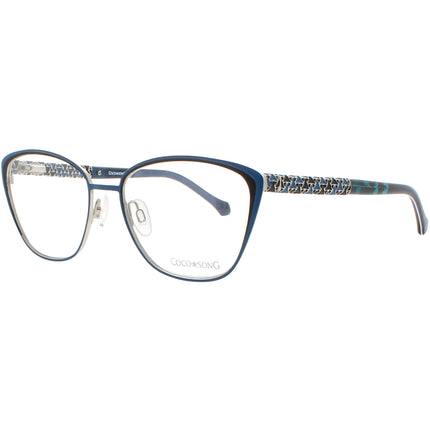 Coco Song Women's Eyeglasses - Blue Plastic/Metal Frame | SUASIVE BROWN CV198.02-09 ,