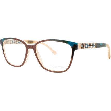 Coco Song Women's Eyeglasses - Brown Green Beige Square | NELSONS DREAM CV244.04-09 ,