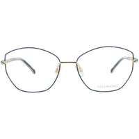 Coco Song Women's Eyeglasses - Blue Metal Irregular | SURFING DOLPHIN CV228.02-09 ,