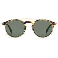 David Beckham Men's Sunglasses - Brown Horn Plastic/Metal Pilot Frame | 1003/G/CS EX4 ,