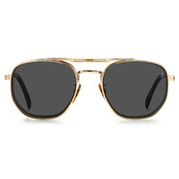 David Beckham Men's Sunglasses - Gold Black Metal Full Rim Pilot Frame | 1082/G/CS RHL ,