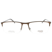Elasta Unisex Eyeglasses - Brown Metal Half Rim Rectangular Shape Frame | E7233 04IN ,