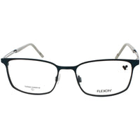 Flexon Men's Eyeglasses - Matte Marine/Grey Titanium Rectangular Frame | E1149 415 ,
