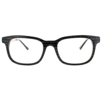 Harry Lary Men's Eyeglasses - Black/Grey/Stripes Acetate Square Frame | JUMPY E00 ,