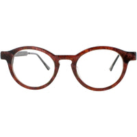 Harry Lary Unisex Eyeglasses - Blend/Pink/Red Acetate Full Rim Round Frame | CURVY T81 ,