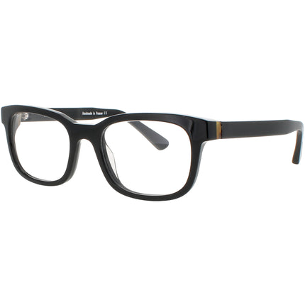 Harry Lary Unisex Eyeglasses - Black Acetate Full Rim Square Frame | FORMALITY 101 ,