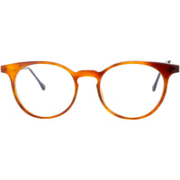 Harry Lary Unisex Eyeglasses - Brown Acetate Full Rim Oval Shape Frame | MINORITY 053 ,