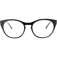 Harry Lary Women's Eyeglasses - Black Acetate/Metal Cat Eye Frame | MODERNITY 101 ,