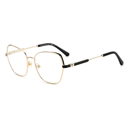 Kate Spade Women's Eyeglasses - Gold Black Metal Full Rim Butterfly | ZEENA/G RHL ,