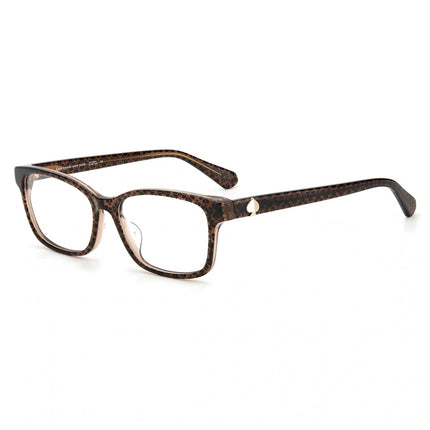 Kate Spade Women's Eyeglasses - Brown Pattern Plastic Rectangular | KARIANE/F 305 ,