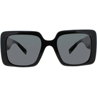 Versace Women's Sunglasses - Black/Gold Acetate Full Rim Square Frame | VE4405 GB1/87 ,