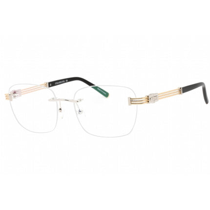 Charriol Women's Eyeglasses - Shiny Silver Gold/Black Rectangular Frame | PC71065 C02 ,