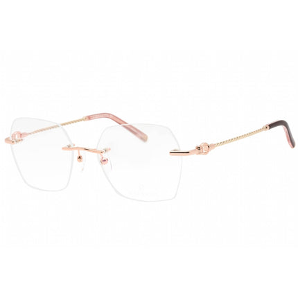 Charriol Women's Eyeglasses - Shiny Pink Gold/Silver Burgundy Frame | PC71069 C03 ,