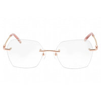 Charriol Women's Eyeglasses - Shiny Pink Gold/Silver Burgundy Frame | PC71069 C03 ,