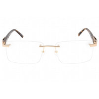 Charriol Men's Eyeglasses - Shiny Gold/Brown Horn Metal Rimless Frame | PC75112 C01 ,