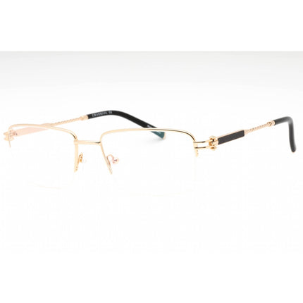 Charriol Men's Eyeglasses - Shiny Gold/Black Metal Rectangular Frame | PC75114 C03 ,
