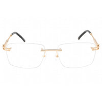 Charriol Men's Eyeglasses - Shiny Gold/Black Metal Rectangular Frame | PC75115 C03 ,