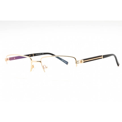 Charriol Men's Eyeglasses - Shiny Gold/Black Metal Rectangular Frame | PC75117 C03 ,
