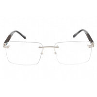 Charriol Men's Eyeglasses - Shiny Silver/Grey Horn Metal Rimless Frame | PC75118 C02 ,