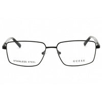 Guess Men's Eyeglasses - Matte Black Metal Rectangular Full Rim Frame | GU50061 002 ,