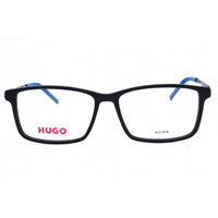 Hugo Men's Eyeglasses - Matte Blue Plastic Rectangular Full Rim | HG 1102 0FLL 00 ,
