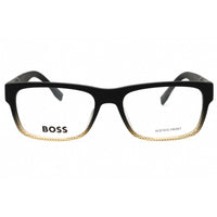 Hugo Boss Men's Eyeglasses - Shaded Grey Texture Rectangular | BOSS 0729/IT 0KAC 00 ,