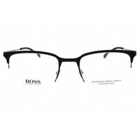 Hugo Boss Men's Eyeglasses - Matte Black Metal Rectangular Frame | BOSS 1244 0003 00 ,