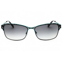 Liz Claiborne Women's Sunglasses - Black Teal Metal Cat Eye Frame | L 577/S 0ETJ 9O ,