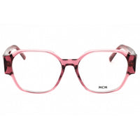 MCM Women's Eyeglasses - Shiny Light Pink Plastic Round Full Rim Frame | MW5008-D 072 ,