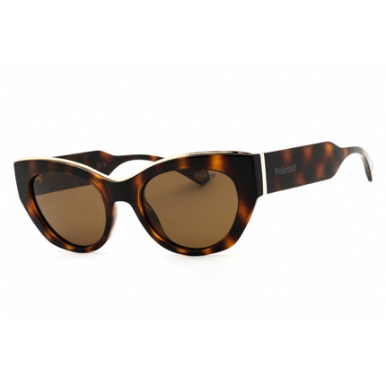 Polaroid Core Women's Sunglasses - Havana Plastic Cat Eye Frame | PLD 6199/S/X 0086 SP ,