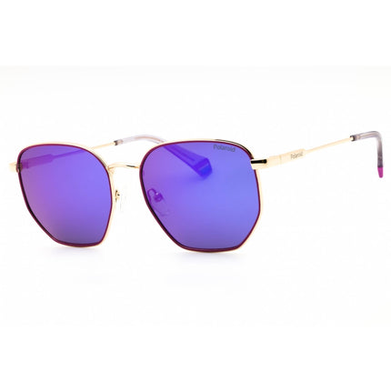 Polaroid Core Unisex Sunglasses - Gold Violet Full Rim Frame | PLD 6214/S/X 0S9E MF ,