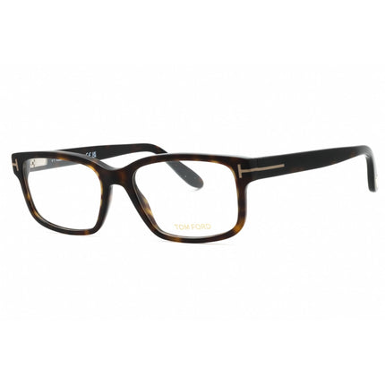 Tom Ford Men's Eyeglasses - Dark Havana Acetate Rectangular Full Rim | FT5313 052 ,