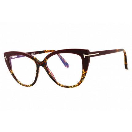 Tom Ford Women's Eyeglasses - Havana/Other Acetate Cat Eye Full Rim | FT5673-B 056 ,