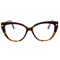 Tom Ford Women's Eyeglasses - Havana/Other Acetate Cat Eye Full Rim | FT5673-B 056 ,